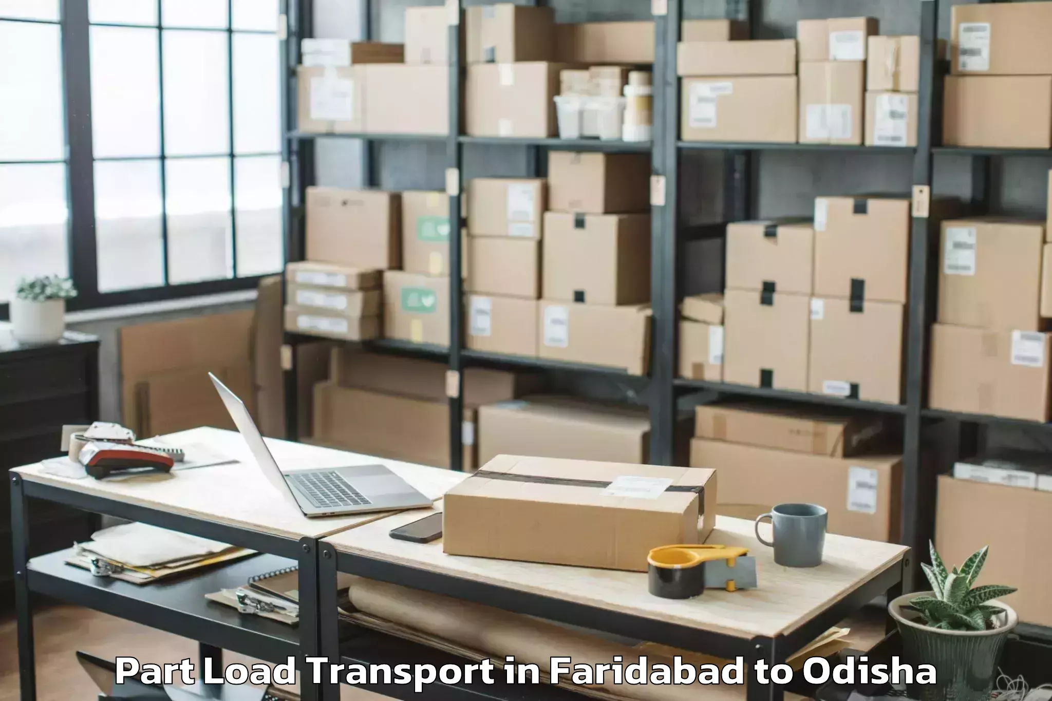 Book Your Faridabad to Malakanagiri Part Load Transport Today